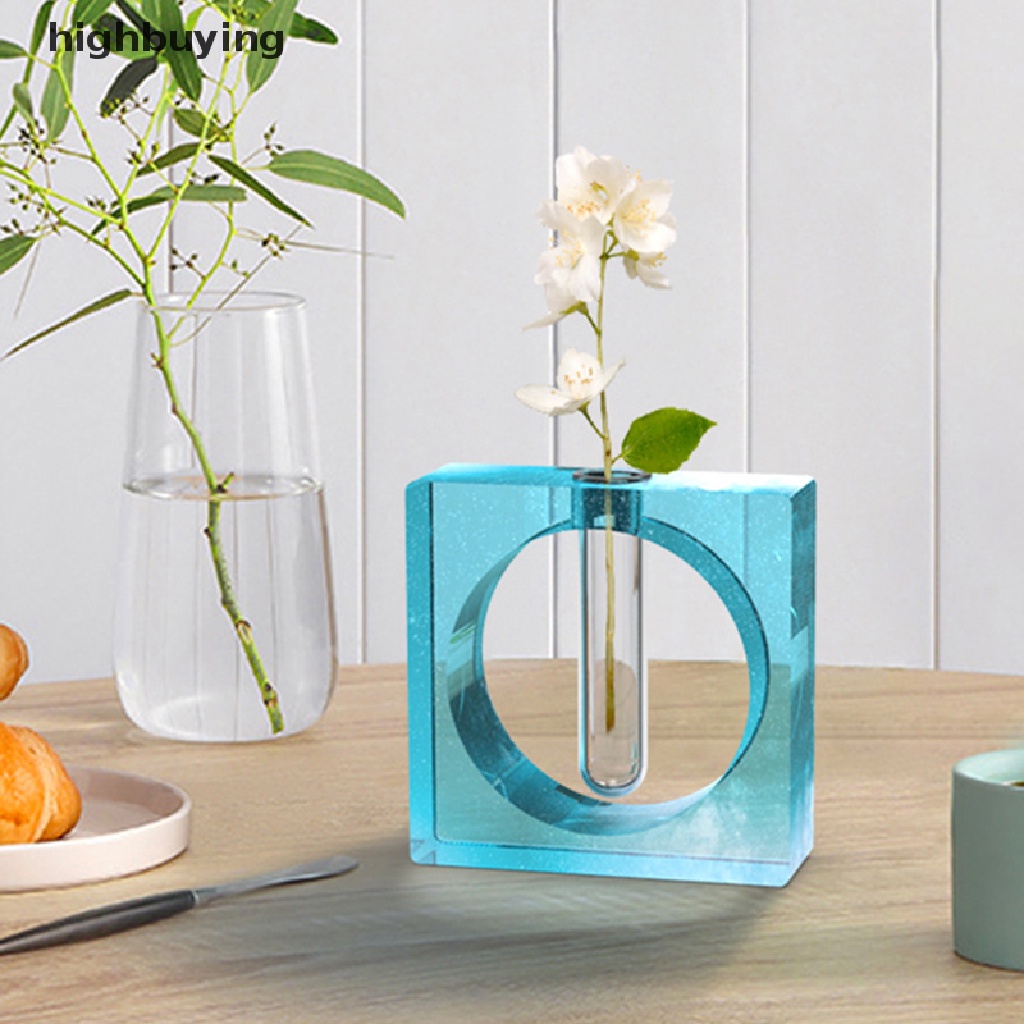 Khuôn Silicone Làm Chậu Hoa Đất Sét Thủ Công DIY