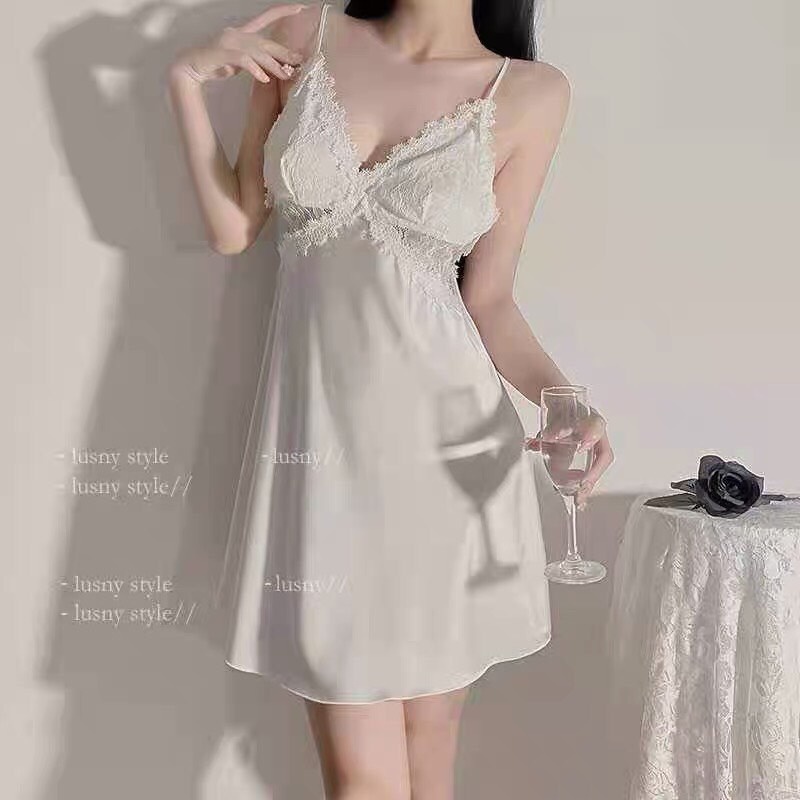 Đầm ngủ sexy SLADY gợi cảm có mút ngực cao cấp quyến rũ, Váy ngủ chất vải mềm mịn, dịu dàng - VNS81