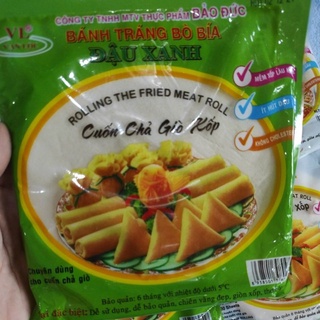 Bánh tráng bò bía đậu xanh Bảo đức gói 100g (30 lá)