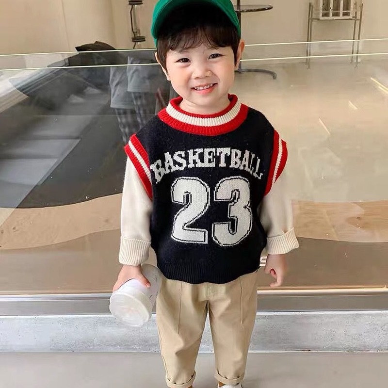 Áo Sweater dệt kim thời trang thu đông cho bé trai