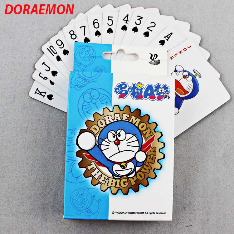 Bộ bài tú lơ khơ Doraemon 54 ảnh khác nhau in hình anime manga