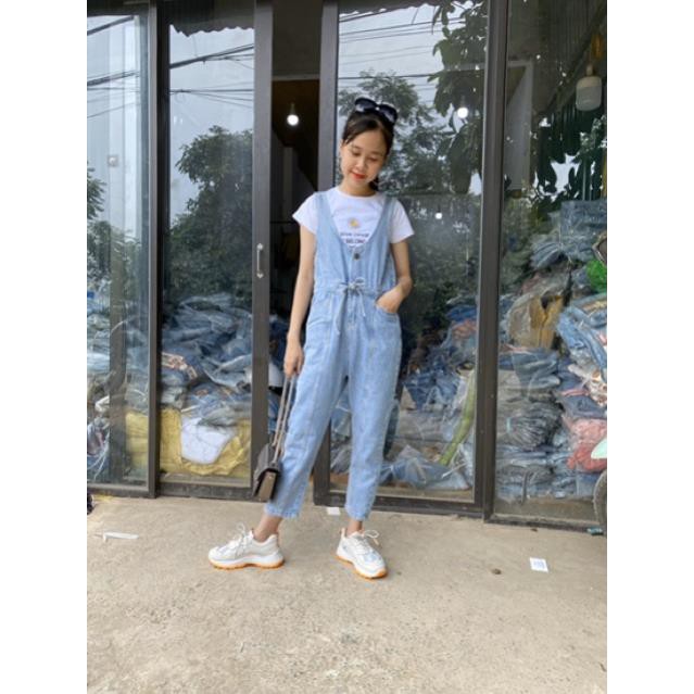 Quần yếm bò trơn mã 01