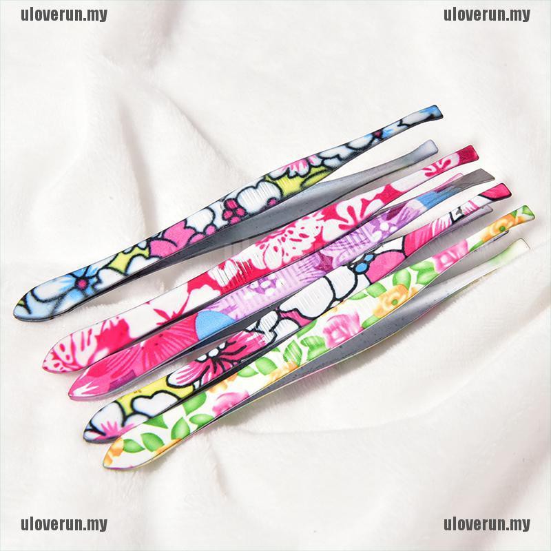 Nhíp Tỉa Lông Mày Bằng Thép Không Gỉ In Họa Tiết Hoa | BigBuy360 - bigbuy360.vn