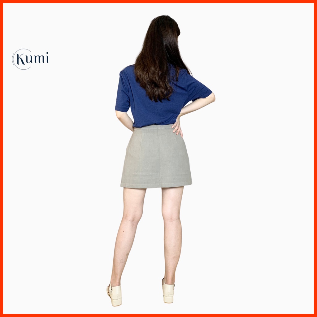 Chân váy chữ A cao cấp chất Kaki co giãn phối đồ cực đẹp Kumi Fashion | BigBuy360 - bigbuy360.vn