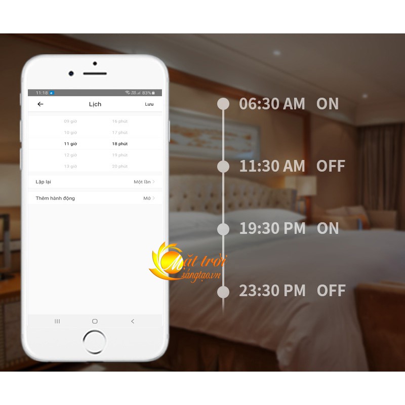Ổ cắm kéo dài wifi Ewelink điều khiển, hẹn giờ bằng điện thoại