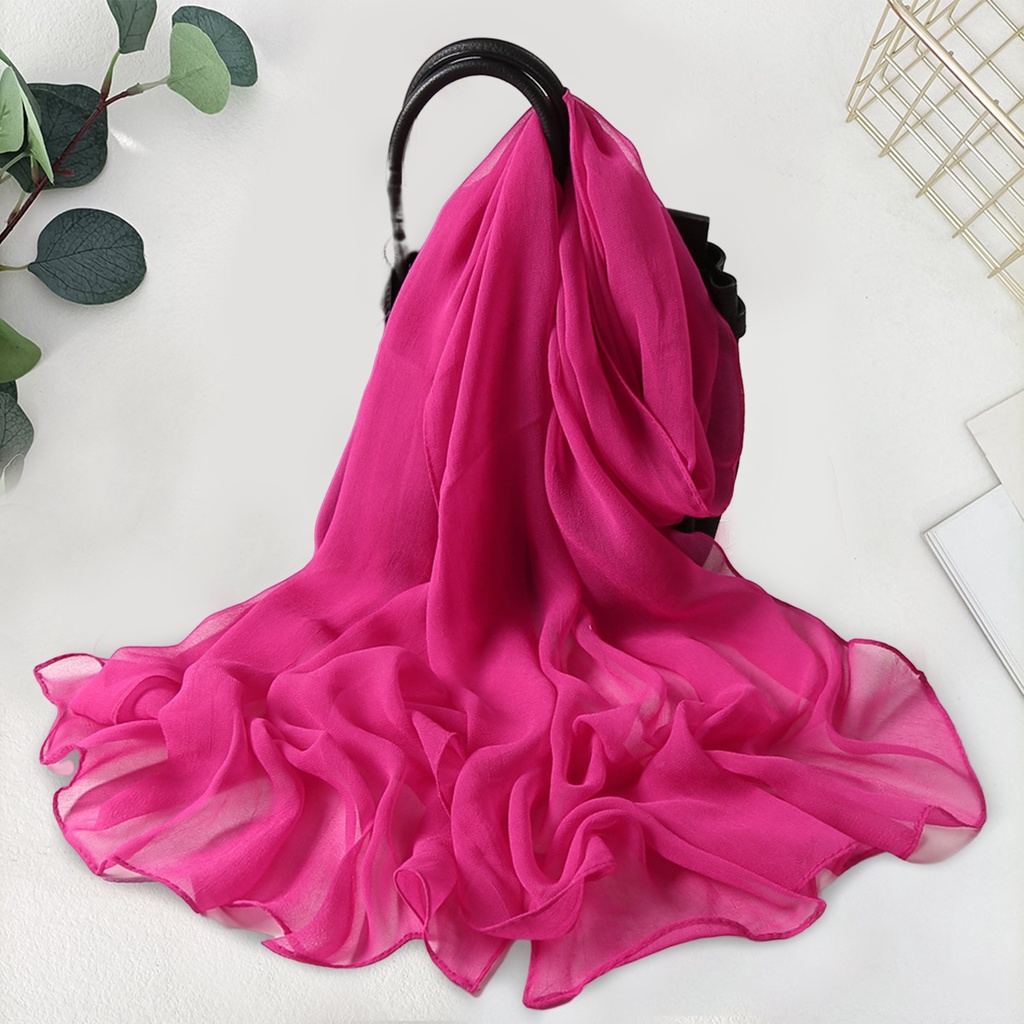 Khăn Choàng Cổ Mỏng Nhẹ Mềm Mại Thoải Mái Bảo Vệ Chống Nắng Mùa Hè Cho Nữ