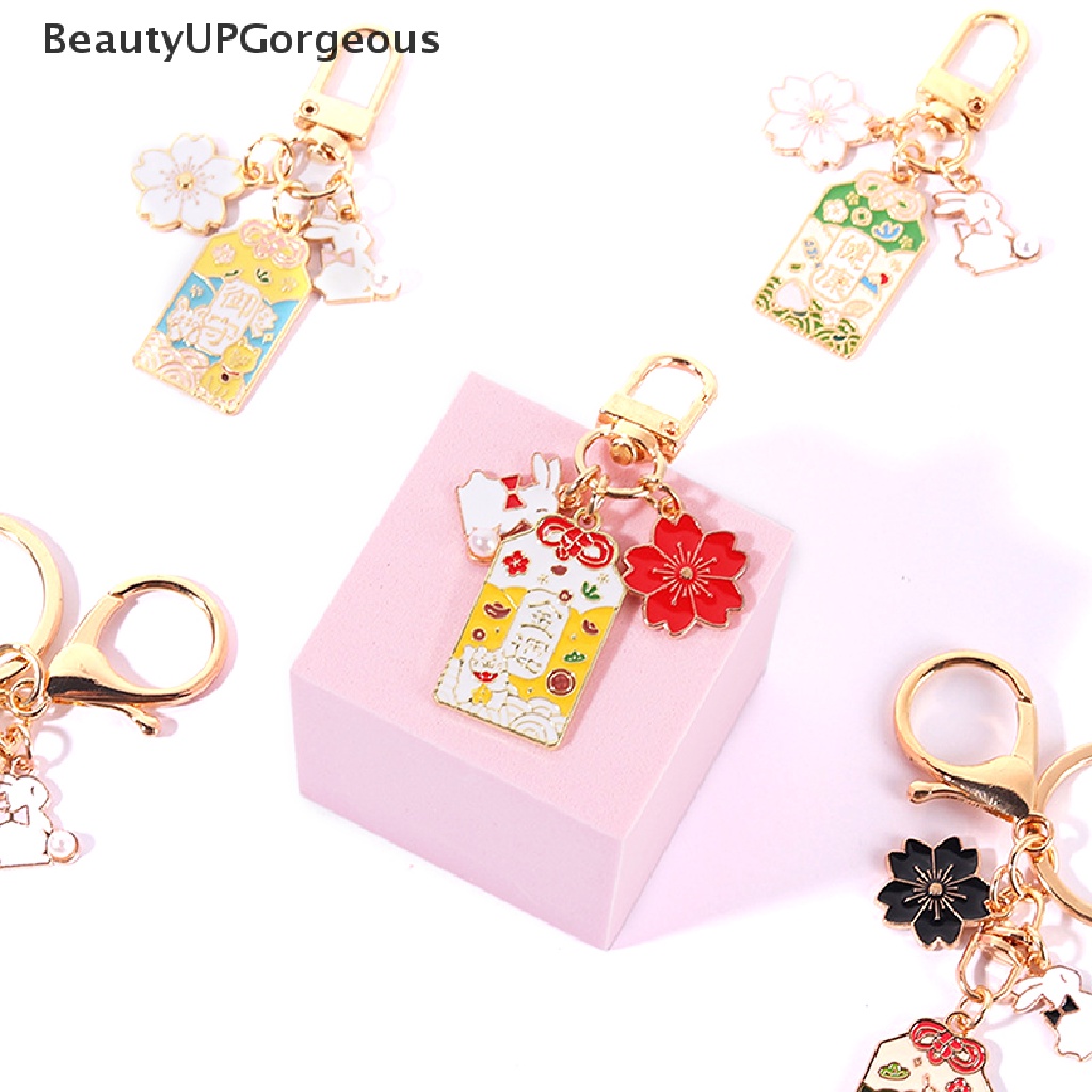[BeautyUPGorgeous] Móc Khóa Xe Hơi Hình Mèo May Mắn Nhật Bản Kawaii Llaveros Chính Hãng