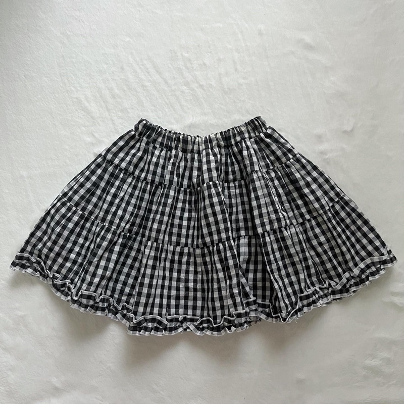 Chân váy nâu đen fairy y2k 2hand