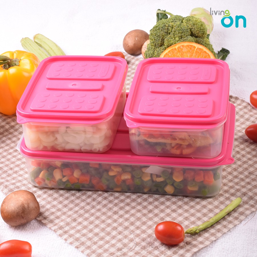 Combo 3 hộp nhựa đựng cơm set 02