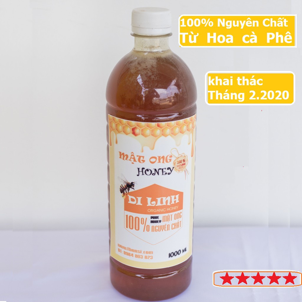 Mật Ong Nguyên Chất Hoa Cà Phê Mật Ong Hoa Cà Phê khai Thác tại Lâm Đồng Chai