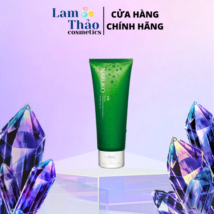 Sữa Rửa Mặt Đất Sét Tràm Trà Naruko Tea Tree Purifying Clay Mask & Cleanser