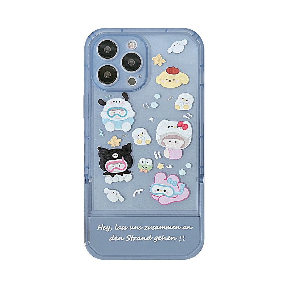 Ốp Điện Thoại TPU Bốn Góc Chống Sốc Có Giá Đỡ Gập Gọn Cho iPhone 13 13pro 13prm 11 7Plus 8Plus Xr XS 13 12 Pro Max