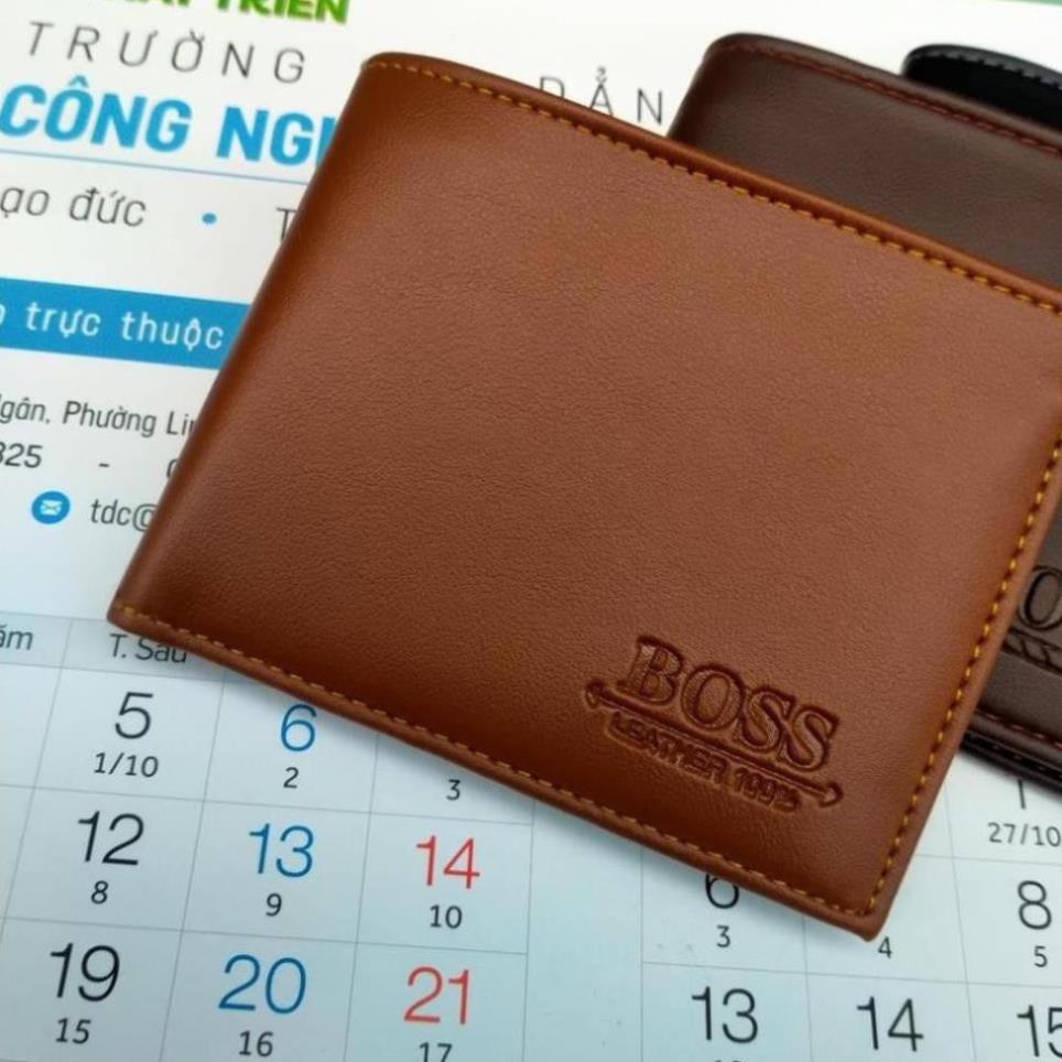 Ví nam cao cấp dáng ngang bóp da nam nhiều ngăn tiện lợi có khóa kéo bỏ vừa tất cả các loại giấy tờ