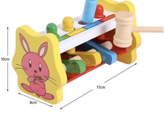 Bộ đồ chơi gỗ đập chuột vận động cho bé