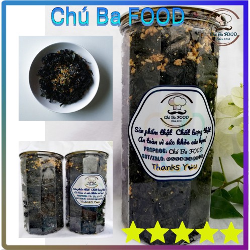 200G🌿Rong Biển Cháy Tỏi🌿Chú Ba FOOD | Dinh dưỡng , Ngon, Chất lượng