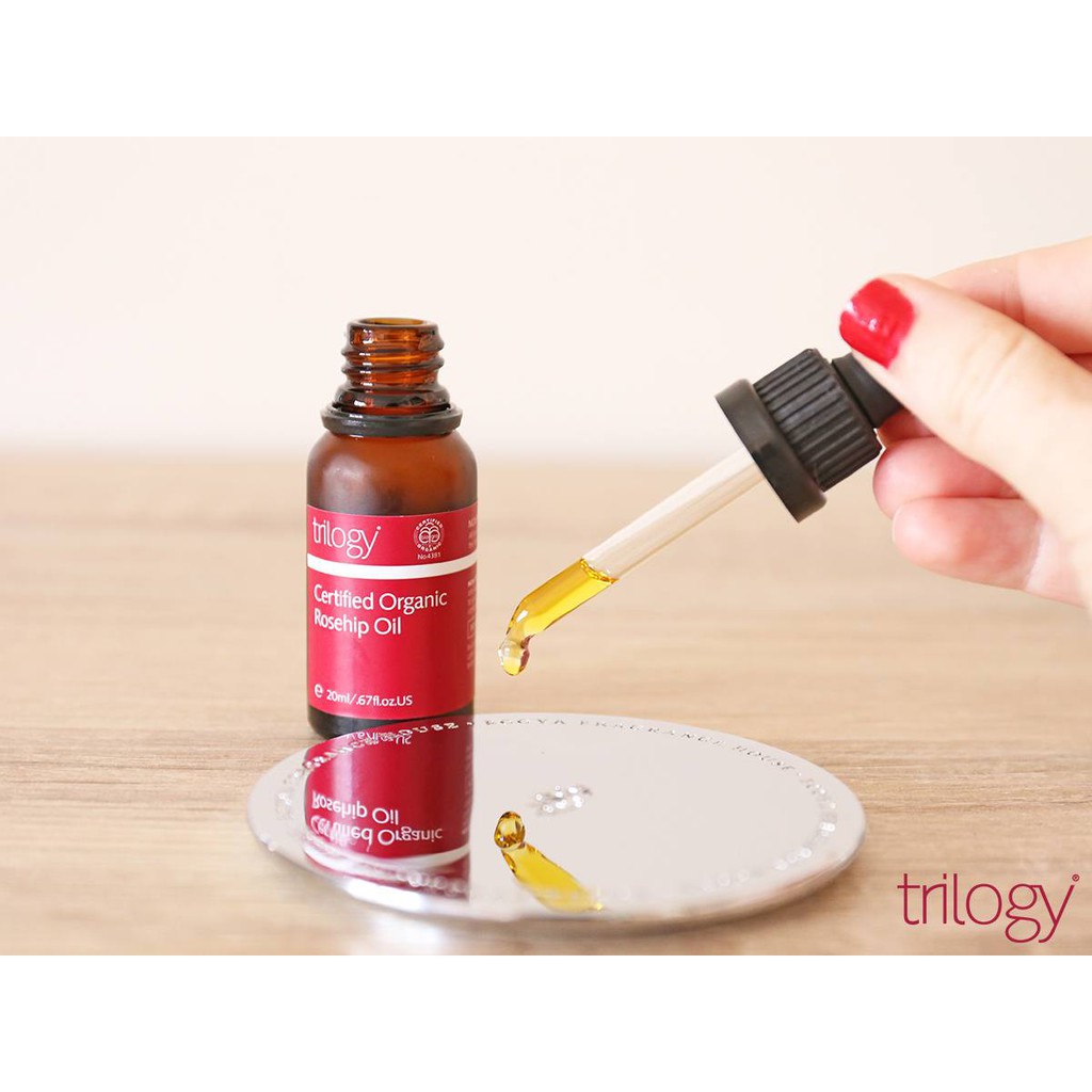 Tinh dầu/ Thanh lăn nụ tầm xuân hữu cơ Úc Trilogy Certified Organic Rosehip Oil 10ml 20ml 45ml aussie.vn