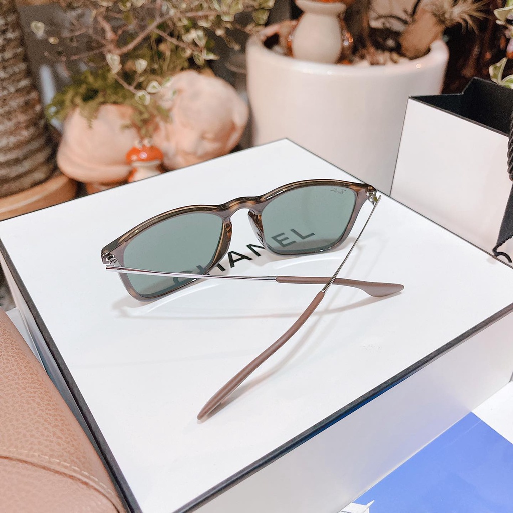 Kính Mát Ray-ban RB4187 710/71 viền nhựa trơn havana mắt vuông