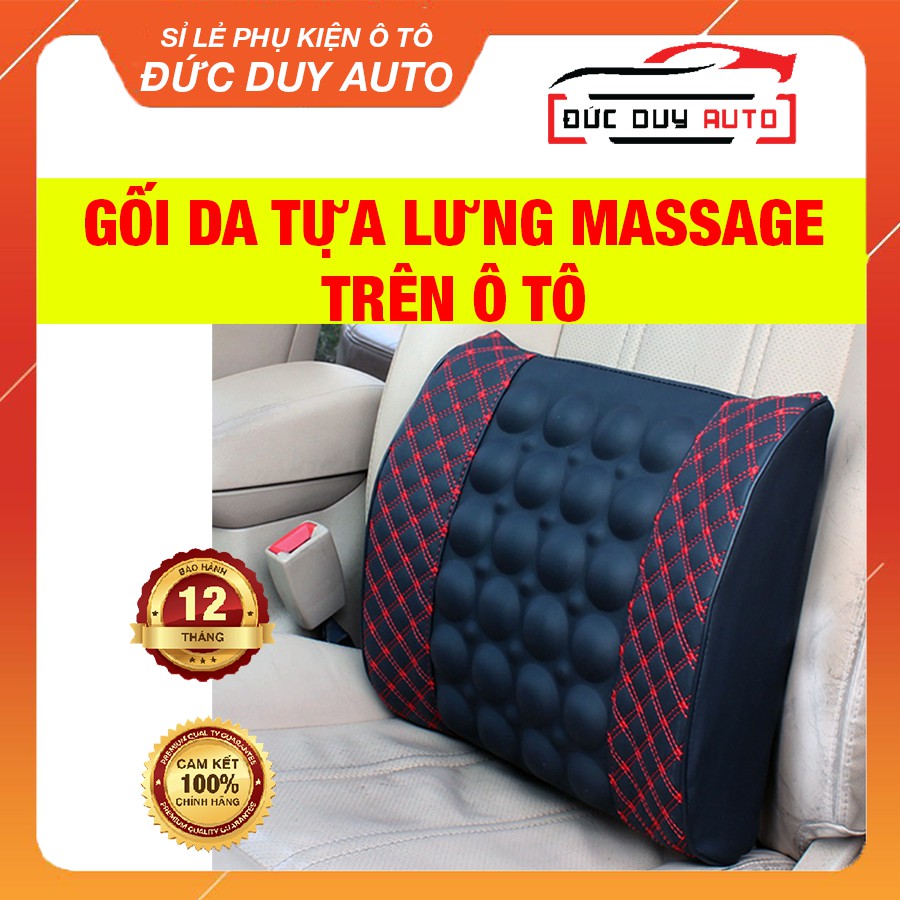 [FREESHIP❤] Gối tựa lưng trên ô tô massage rung thư giãn