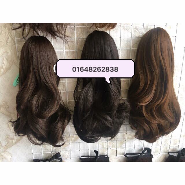 Tóc giả ngoặm kẹp❤️FREESHIP ĐƠN 50k🎁_Tóc giả Ngoặm ngắn cao cấp ngang cổ- hình thật