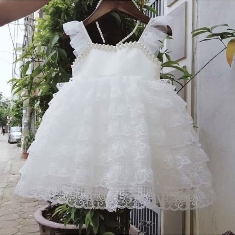 ĐẦM CÔNG CHÚA THIẾT KẾ CHO BÉ GÁI REN TẦNG 2 DÂY