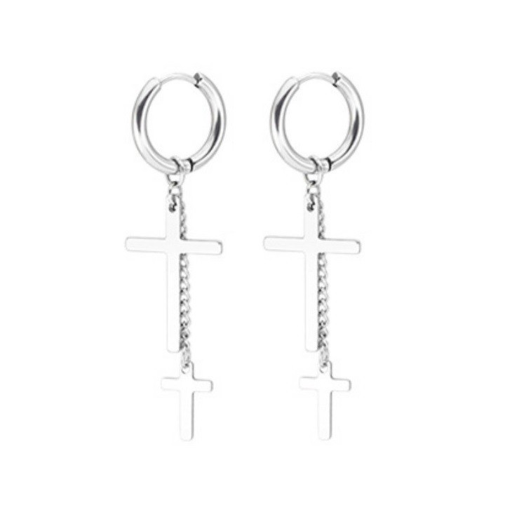 Bông Tai Nam KPOP Titan Không Đen TT 1691