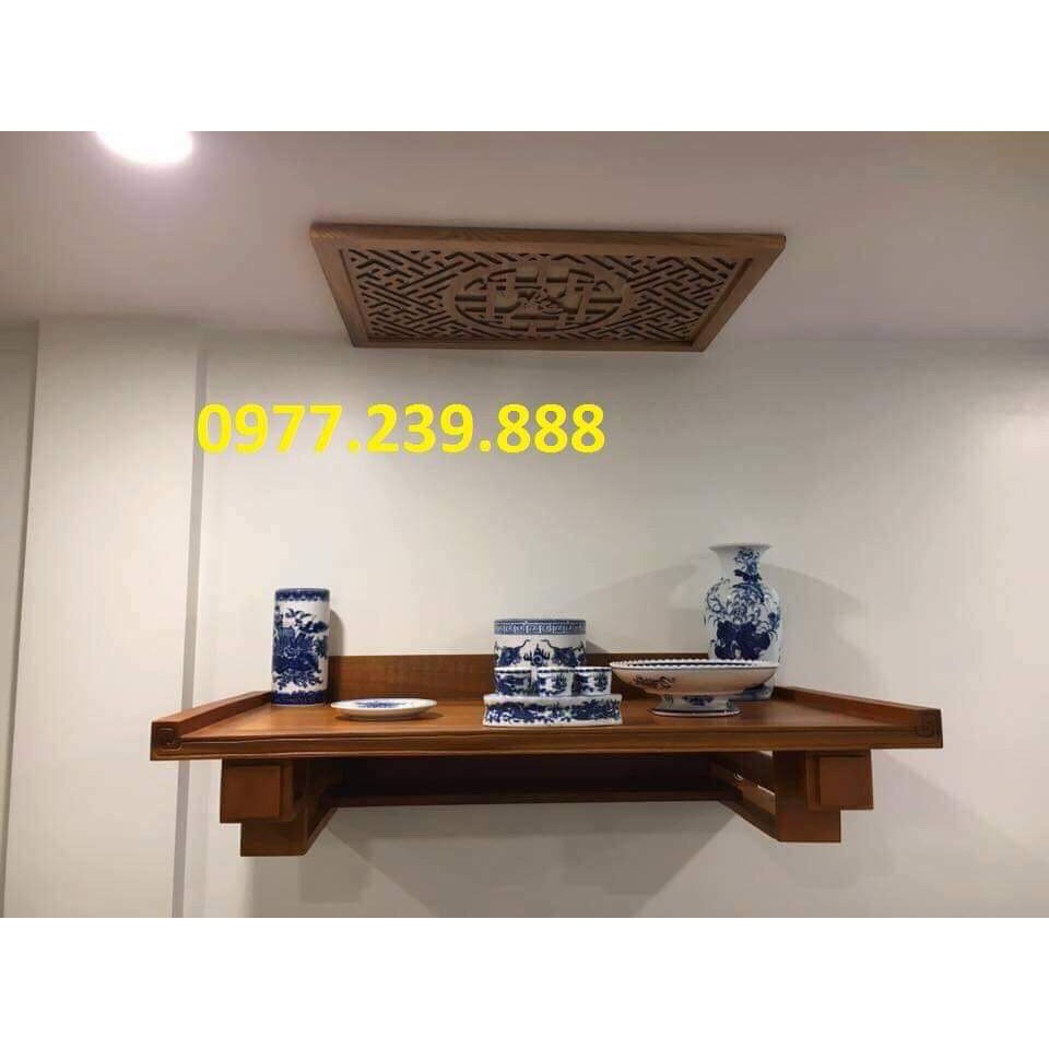 bàn thờ treo gỗ sồi 69cm