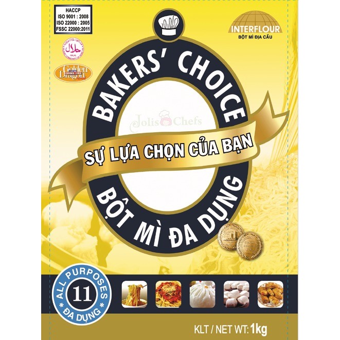 BỘT MÌ BAKER'S CHOICE 1KG - SỐ 11