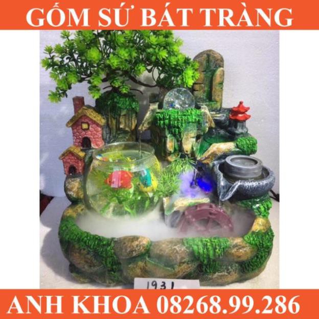 Thác nước phong thuỷ 1931 - Gốm sứ Bát Tràng Anh Khoa