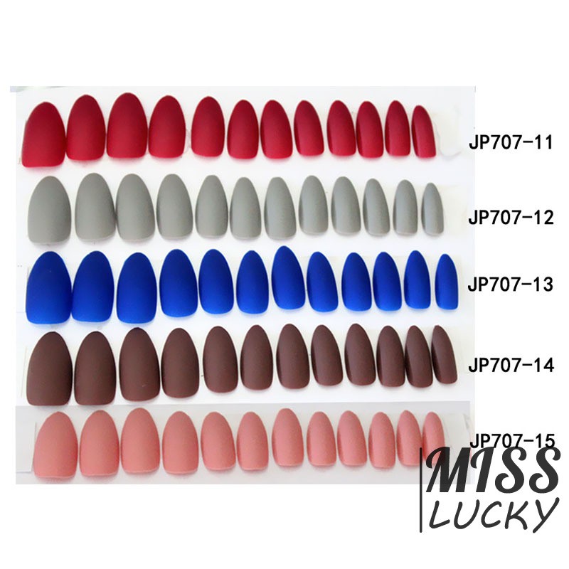 Miếng dán móng tay giả dài kiểu châu Âu