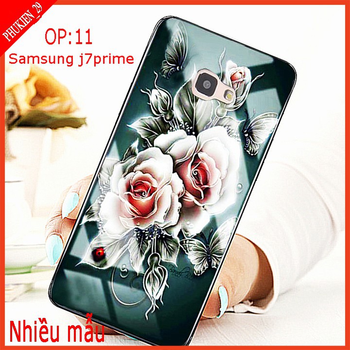 Ốp lưng kính 3D SAMSUNG J7 PRIME, ốp lưng kính 3d sang trọng