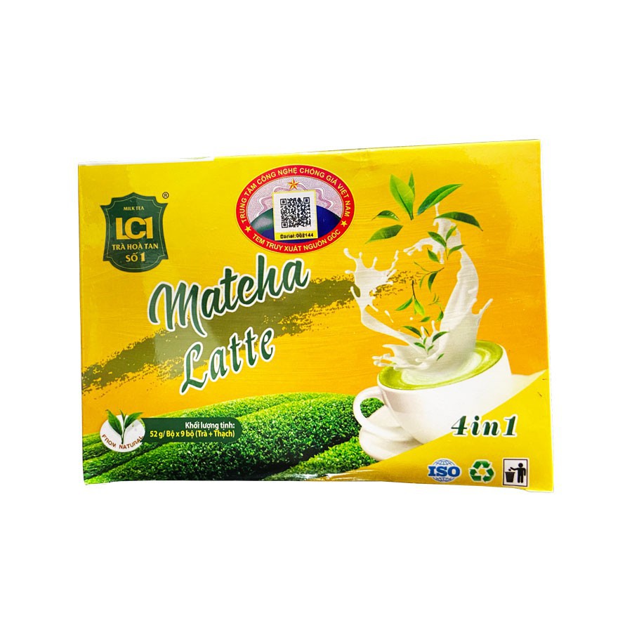 TRÀ SỮA MATCHA LATTE 4 in 1 kèm THẠCH DỪA - Ntea group (2021)