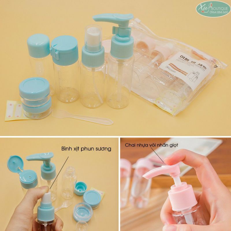 (Hàng sẵn) BỘ CHIẾT MỸ PHẨM 7 MÓN