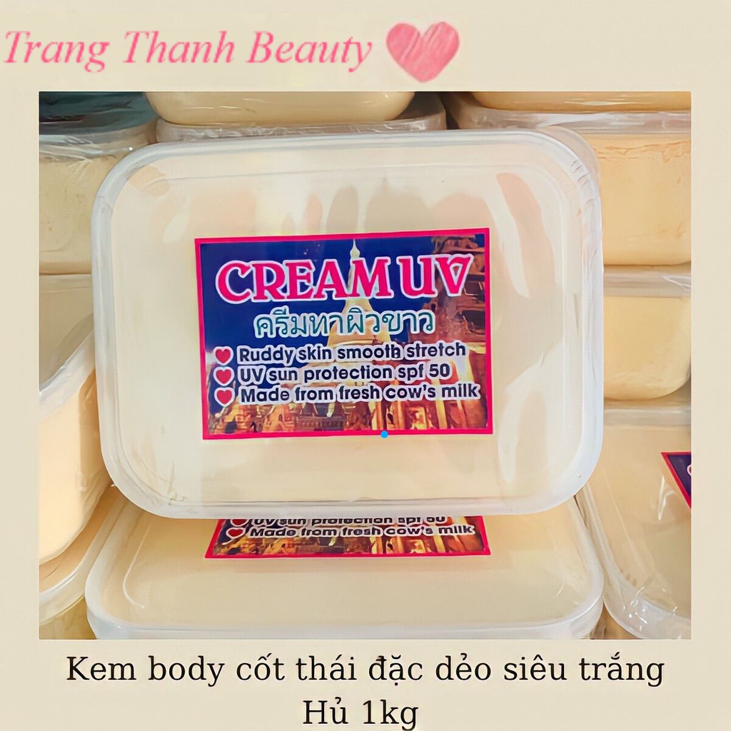 Kem Cốt Thái Body Dưỡng Trắng Da Siêu Trắng Chất Kem Đặc Thơm Hủ 1kg
