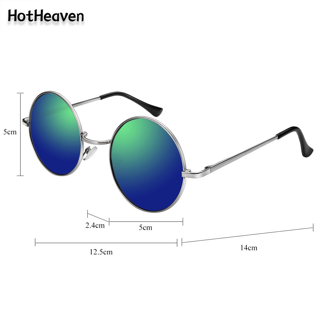 Kính Mát Tròng Tròn Màu Bạc Chống Tia UV400 Với 8 Kiểu Dáng Thời Trang