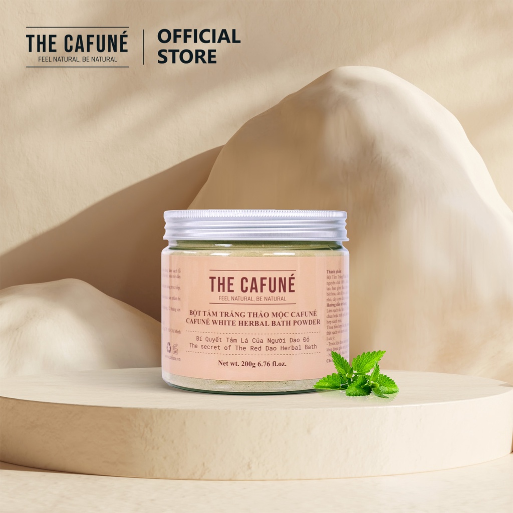 Bột tắm trắng thảo mộc Cafuné - chiết xuất 100% thảo mộc tự nhiên, dưỡng trắng mịn da (200 Gram) | BigBuy360 - bigbuy360.vn