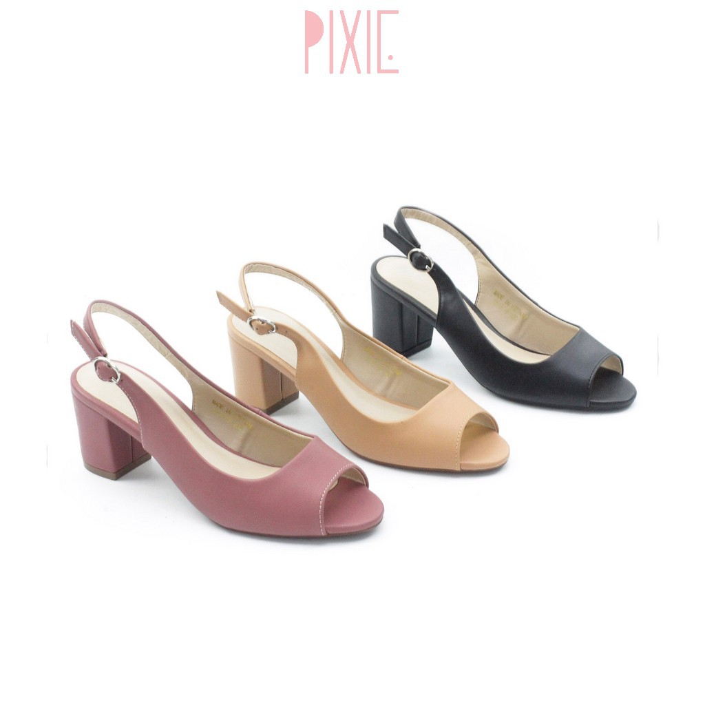 Giày Cao Gót 5cm Hở Mũi Hở Gót Pixie P180