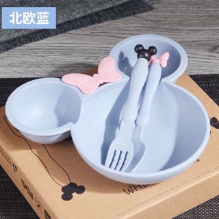 Combo 5 bộ bát kèm thìa micky cho bé