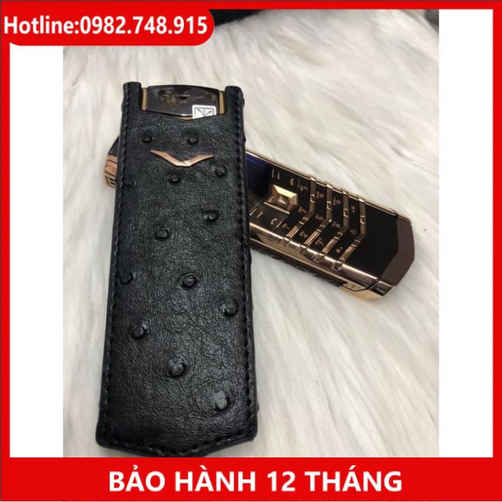 Bao da vertu không nắp chấm bi nâu, da đà điểu hàng nhập khẩu , Xem thêm mô tả