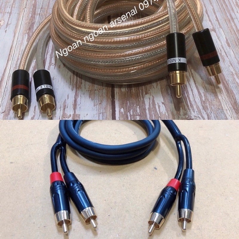 Cáp loa 4 đầu AV hoa sen rca dài 10M,15M, 20M, 30M CAO CẤP (Dây loa AV 2 ra 2)