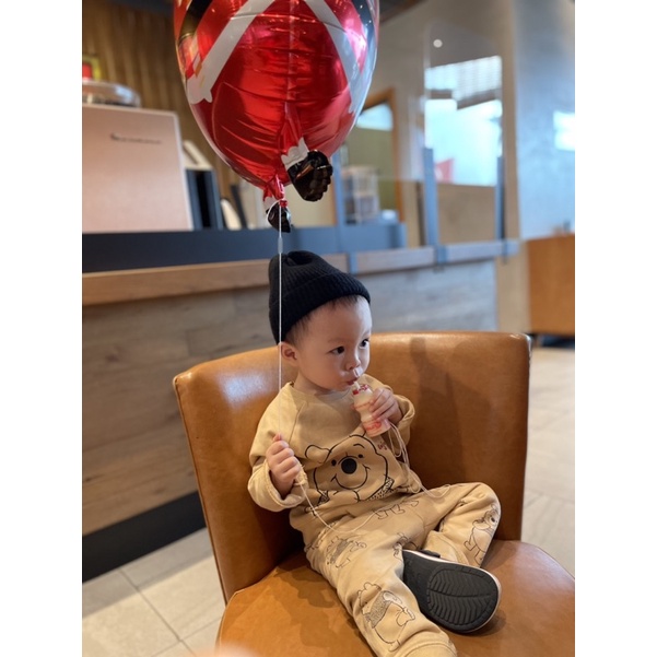 Pass set quần áo nỉ gấu Pooh cho bé trai/gái size 12-18m