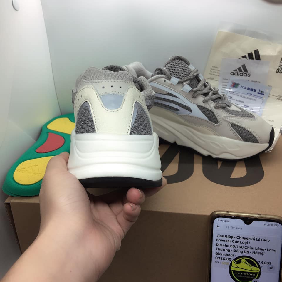 [ FREE SHIP ] Giày thể thao nam,nữ yz 700 trắng phản quang êm chân thoáng khí YZ700 | BigBuy360 - bigbuy360.vn