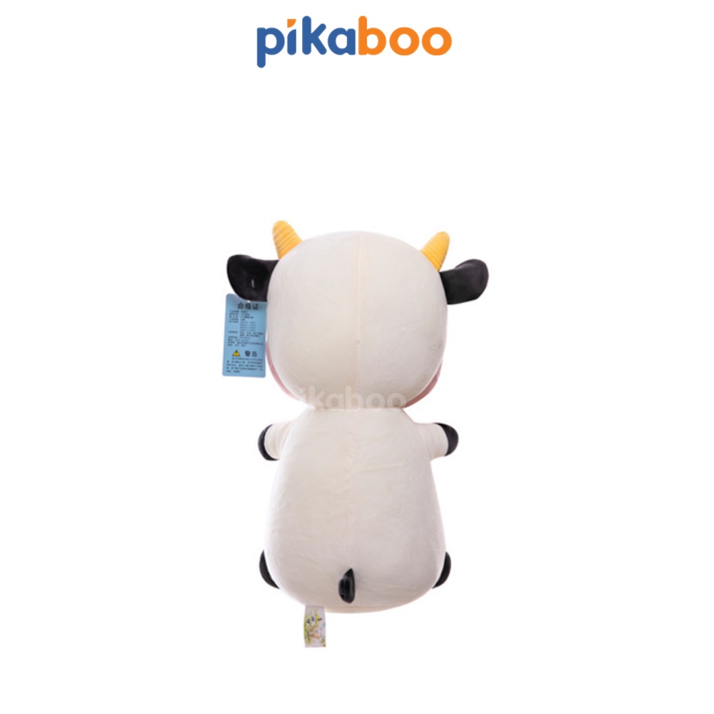 (Summer Sale 50%) Gấu bông Bò áo hoa cao cấp Pikaboo, vải cotton lông nhung mềm mịn co dãn, bông 3D tinh khiết an toàn