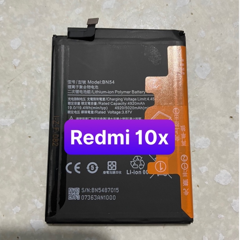 Pin Xiaomi BN54 / Redmi 9, Redmi Note 9, Redmi 10X 4G / pin zin 5020mAh