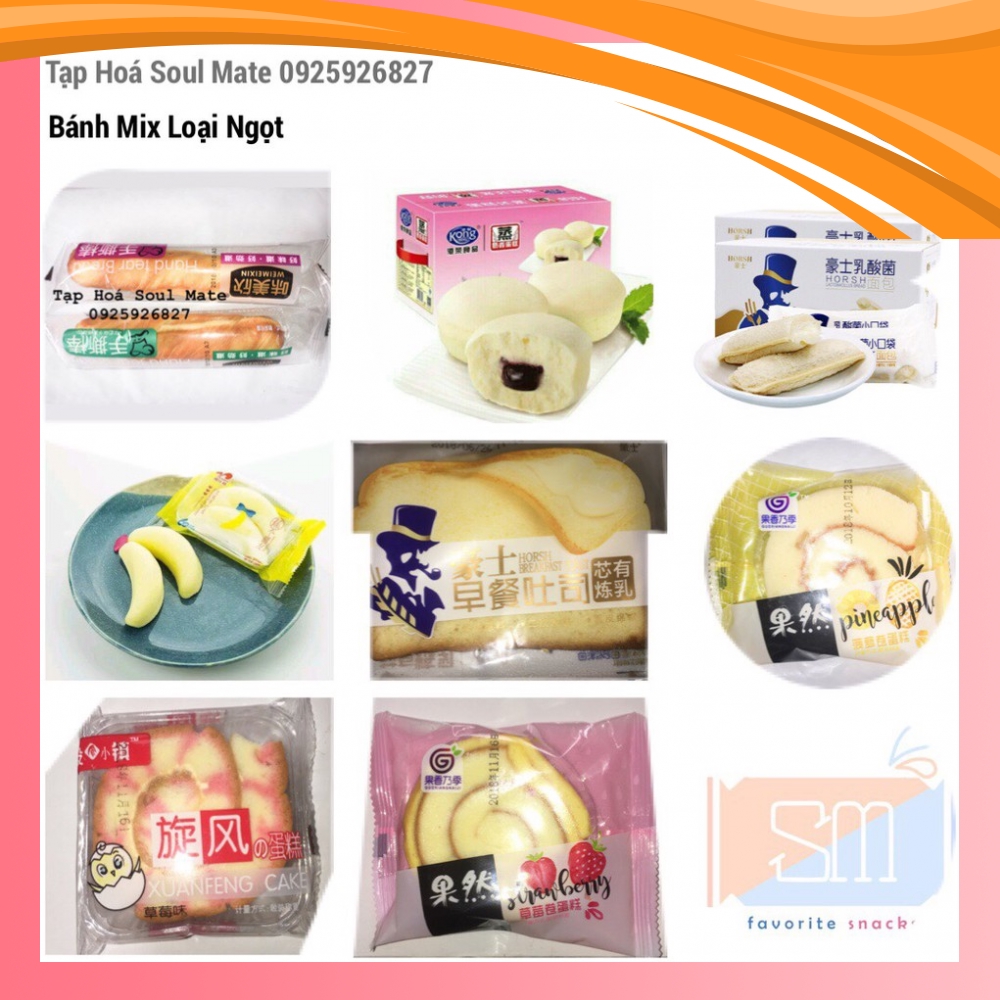 Bánh Mix Tổng Hợp Các Loại Bánh Ngọt