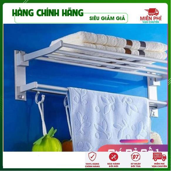 Kệ Nhà Tắm - Giá Treo Nhà Tắm 2 Tầng Có Móc Treo Cực Chắc - Đồ Gia Dụng Thông Minh