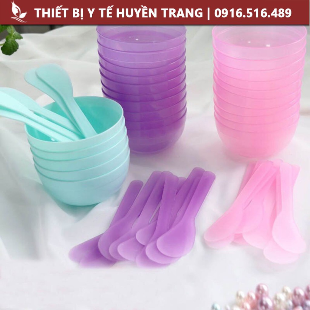 Combo Thìa+Bát Trộn Mặt Nạ Chăm Sóc Da Mặt Trong Spa Và Thẩm Mỹ Viện