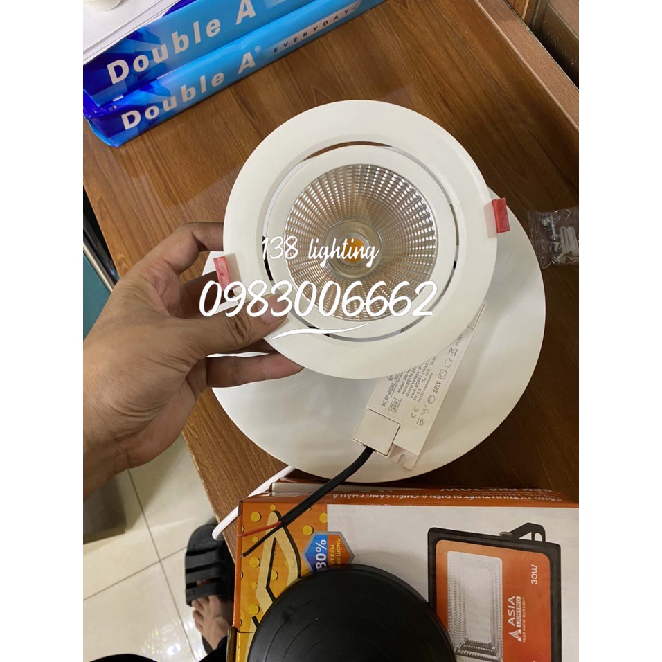 Đèn led âm trần xoay góc OPAL Kingled spotlight cao cấp chuyên dùng thiết kế