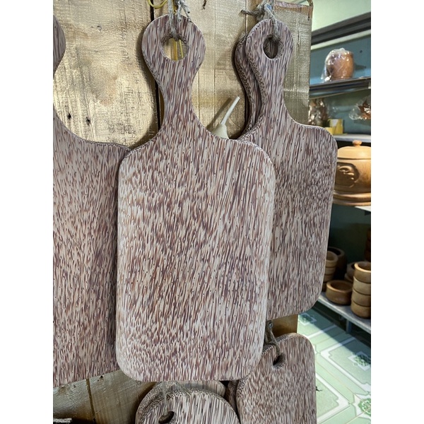 Thớt gỗ trang trí/ chụp hình thức ăn, bánh, đồ uống /Thớt Gỗ Dừa - Coconut wood cutting board