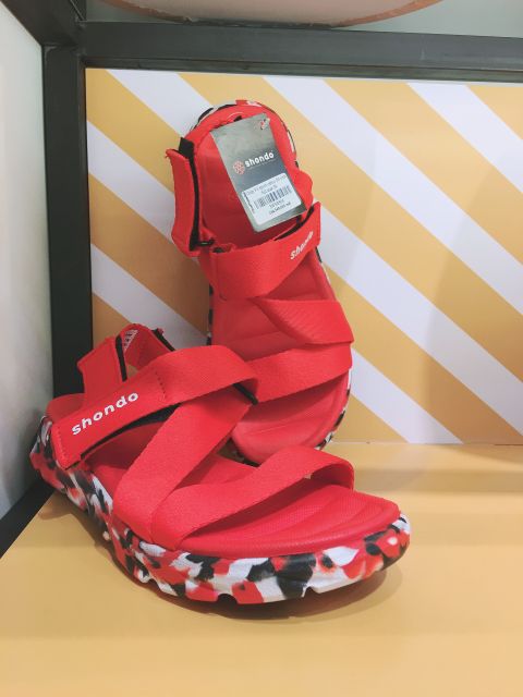 ® Giày Sandal SHAT SHONDO Camo đỏ siêu Hot Hè 2019