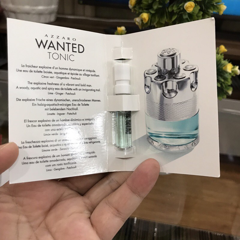 Nước Hoa Nam Azzaro WANTED TONIC Pháp mini 1ml